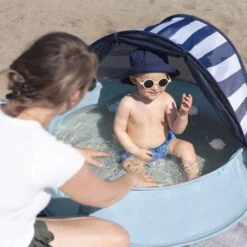 BabyMoov Tente De Jeux Anti-UV 3-en-1 Aquani Marinière -Magasin De Périphériques Pour Enfants aquani mariniere babymoov OF