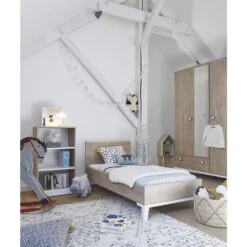 Armoire 3 Portes 1 Tiroir Marcel -Magasin De Périphériques Pour Enfants armoire 3 portes 1 tiroir marcel l136 h195 p58 chene blond gautier meubles OD