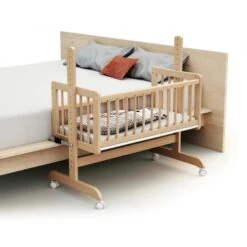 Lit Cododo Essentiel Hêtre Verni -Magasin De Périphériques Pour Enfants at4 berceau cododo essentiel hetre verni at4 OC