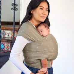 Ergobaby Écharpe De Portage Aura - Vert Olive -Magasin De Périphériques Pour Enfants aura olive hearts ergobaby OC