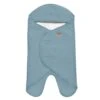 Beaba Couverture Babynomade Double Polaire 0-6 Mois Bleu Baltique Blanc