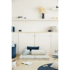 Matelas De Sol Bebop Blue Thin Stripes Natural 18 Matelas De Sol Bebop Blue Thin Stripes Natural -Magasin De Périphériques Pour Enfants bebop foldable mattress 100x100 nobodinoz 303576 OH