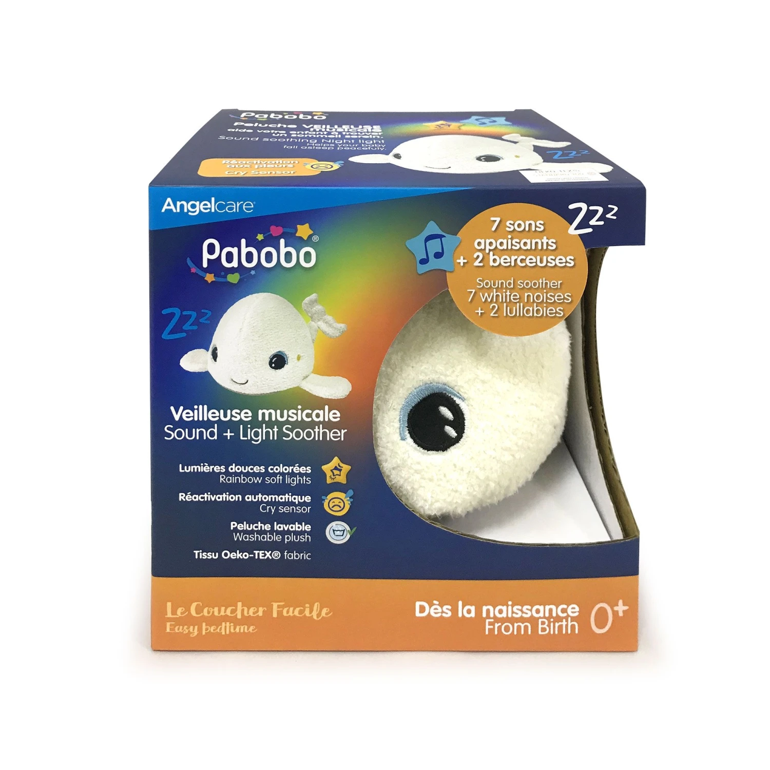 PABOBO Veilleuse Bébé Béluga Peluche Veilleuse & Bruits Blancs 11 PABOBO Veilleuse Bébé Béluga Peluche Veilleuse & Bruits Blancs – Image 9