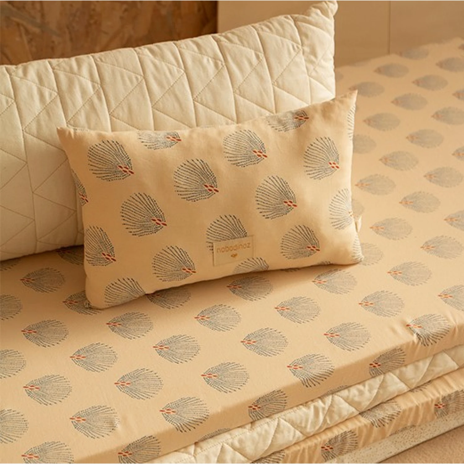 Matelas De Sol Coton Bio St Barth Blue Gatsby Cream 5 Matelas De Sol Coton Bio St Barth Blue Gatsby Cream – Image 3