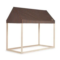 Cabane Majestic Blue Brown Stripes -Magasin De Périphériques Pour Enfants cabane majestic nobodinoz OB