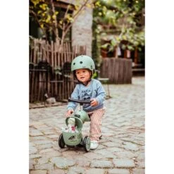 Scoot & Ride Casque Pour Enfant Taille XS Lifestyle Lignes Vertes -Magasin De Périphériques Pour Enfants casque xs lifestyle lignes vertes scoot ride OE