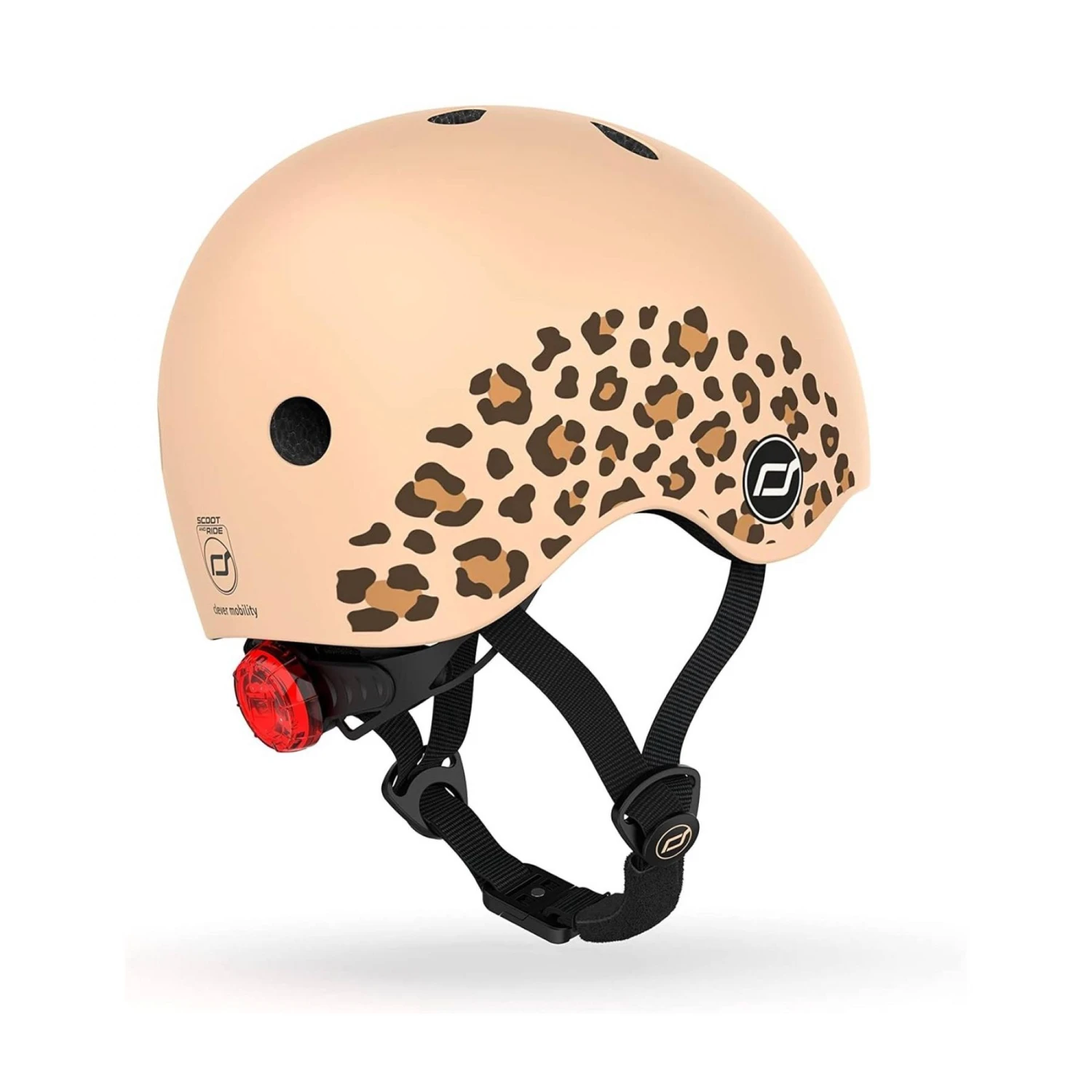 Scoot & Ride Casque Pour Enfant Taille XS Lifestyle Leopard 4 Scoot & Ride Casque Pour Enfant Taille XS Lifestyle Leopard – Image 2