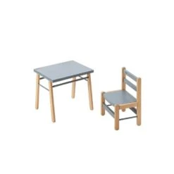 Petite Chaise Basse Enfant Louise Hybride Bleu Gris -Magasin De Périphériques Pour Enfants chaise basse louise hybride bleu gris combelle 367689 OF