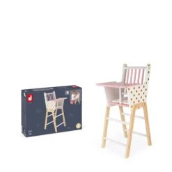 Janod Chaise Haute Poupée Candy Chic -Magasin De Périphériques Pour Enfants chaise haute candy chic janod OD
