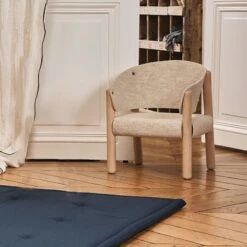Chaise Enfant SABA Beige En Hêtre Brut -Magasin De Périphériques Pour Enfants chaise saba beige en hetre brut charlie crane OE