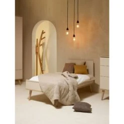 Chambre Duo Lit Bébé 70x140 Cm + Commode Avec Plan à Langer Flow Argile & Oak -Magasin De Périphériques Pour Enfants chambre duo lit 140 x 70 cm commode avec plan a langer flow argile oak quax OD