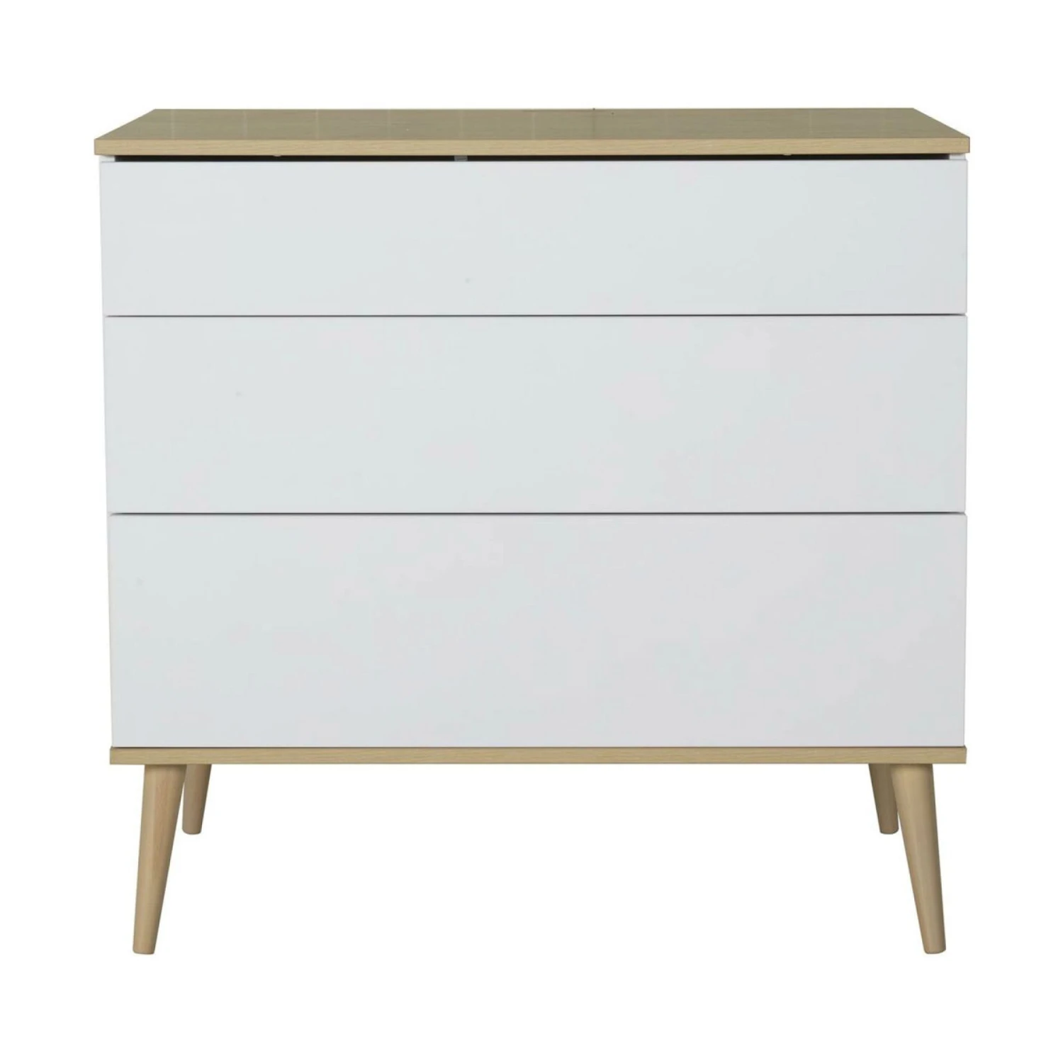 Chambre Duo Lit Bébé 70x140 Cm + Commode Avec Plan à Langer Flow White & Oak 4 Chambre Duo Lit Bébé 70x140 Cm + Commode Avec Plan à Langer Flow White & Oak – Image 2