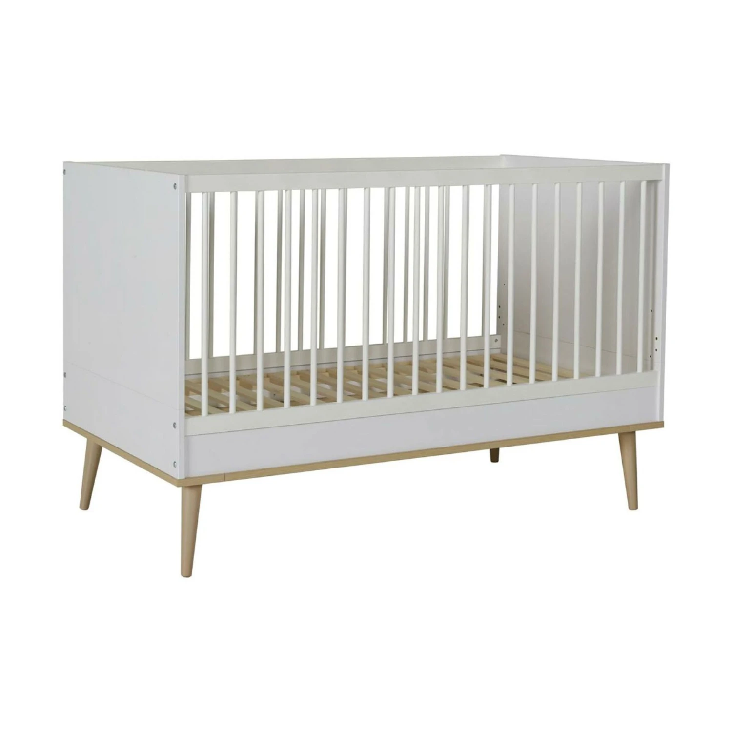 Chambre Duo Lit Bébé 70x140 Cm + Commode Avec Plan à Langer Flow White & Oak 6 Chambre Duo Lit Bébé 70x140 Cm + Commode Avec Plan à Langer Flow White & Oak – Image 4