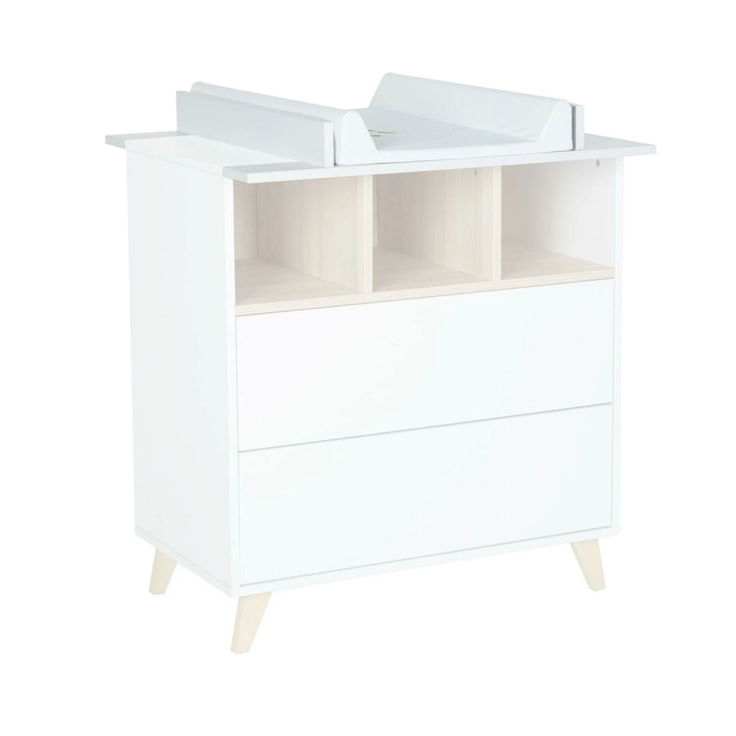 Chambre Duo Lit Bébé 70x140 Cm évolutif En Lit Enfant + Commode Avec Plan à Langer Loft White 5 Chambre Duo Lit Bébé 70x140 Cm évolutif En Lit Enfant + Commode Avec Plan à Langer Loft White – Image 3