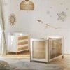 Chambre Duo Océania Neige Lit 60x120 Cm + Commode