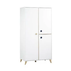 Chambre Duo Lit évolutif Bébé Combiné 60x120 Cm En 90x190 Cm + Armoire Oslo Etoile 12 Chambre Duo Lit évolutif Bébé Combiné 60x120 Cm En 90x190 Cm + Armoire Oslo Etoile -Magasin De Périphériques Pour Enfants chambre lit combine armoire oslo etoile sauthon meubles OE