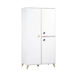 Chambre Duo Lit évolutif Bébé Combiné 60x120 Cm En 90x190 Cm + Armoire Oslo Goutte -Magasin De Périphériques Pour Enfants chambre lit combine armoire oslo goutte sauthon meubles OE