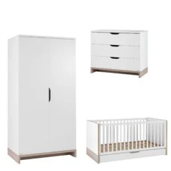 Chambre Trio Lit 70x140 Cm + Armoire + Commode Lilo -Magasin De Périphériques Pour Enfants chambre trio lilo lit 70 x 140 commode armoire galipette OF