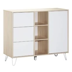 Chambre Trio Lit 60x120 Cm + Armoire + Commode Happy -Magasin De Périphériques Pour Enfants chambre trio lit 120 x 60 commode armoire happy sauthon meubles OD