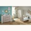 Chambre Trio Lit évolutif Bébé Little Big Bed 70x140 Cm + Armoire + Commode Loft Bois -Magasin De Périphériques Pour Enfants chambre trio lit little big bed 140 x 70 commode armoire loft bois sauthon meubles OA