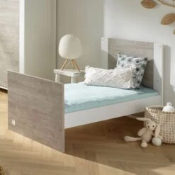 Chambre Trio Lit évolutif Bébé Little Big Bed 70x140 Cm + Armoire + Commode Loft Bois -Magasin De Périphériques Pour Enfants chambre trio lit little big bed 140 x 70 commode armoire loft bois sauthon meubles OJ