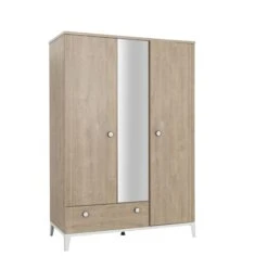 Chambre Trio Lit 70x140 Cm + Armoire 3 Portes + Commode Marcel -Magasin De Périphériques Pour Enfants chambre trio marcel lit 70x140 armoire 3p commode galipette OF