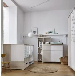 Chambre Trio Lit 70x140 Cm + Armoire + Commode Sacha Pin Blanchi 15 Chambre Trio Lit 70x140 Cm + Armoire + Commode Sacha Pin Blanchi -Magasin De Périphériques Pour Enfants chambre trio sacha pin blanchi lit 70x140 commode armoire galipette OG
