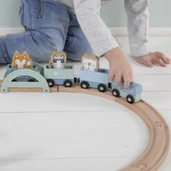 Little Dutch Circuit Train En Bois Adventure Blue -Magasin De Périphériques Pour Enfants circuit train en bois adventure blue little dutch OC