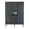 Armoire 4 Portes 1 Niche Cocoon Eboni -Magasin De Périphériques Pour Enfants cocoon armoire xl eboni quax OA