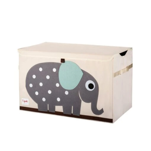 3 Sprouts Coffre à Jouets Éléphant -Magasin De Périphériques Pour Enfants coffre a jouets elephant 3 sprouts OA
