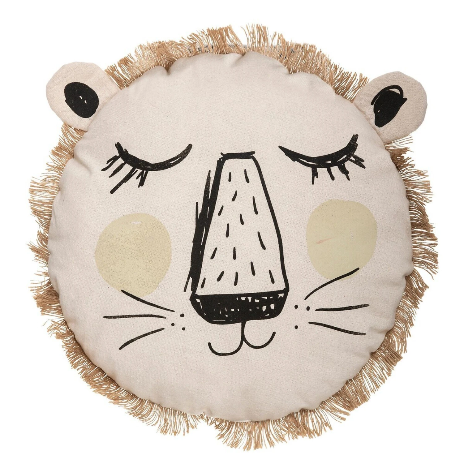 Coussin Enfant Lion à Franges 3 Coussin Enfant Lion à Franges