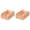 Liewood Lot De 2 Boîtes De Rangement Weston Taille M Tuscany Rose