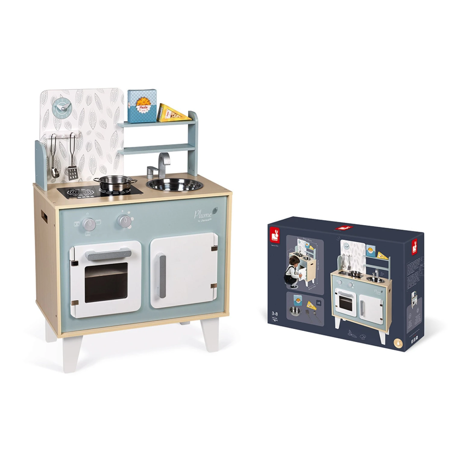 Janod Cuisine Enfant En Bois Plume 4 Janod Cuisine Enfant En Bois Plume – Image 2