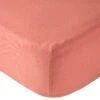 Drap Housse 60x120 Cm Terracotta -Magasin De Périphériques Pour Enfants drap housse 60x120x15cm terracotta jersey carde 130grm 100 coton babycalin OA