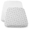 CHICCO Lot De 2 Draps Housses Next2Me Panda