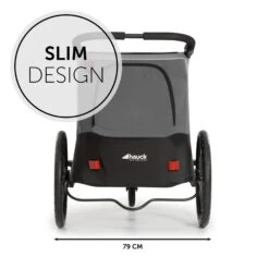 HAUCK Remorque De Vélo Dryk Duo Grey -Magasin De Périphériques Pour Enfants dryk duo grey hauck OE
