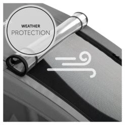 HAUCK Remorque De Vélo Dryk Duo Grey -Magasin De Périphériques Pour Enfants dryk duo grey hauck OK