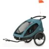 HAUCK Remorque De Vélo Dryk Duo Petrol -Magasin De Périphériques Pour Enfants dryk duo petrol hauck OA