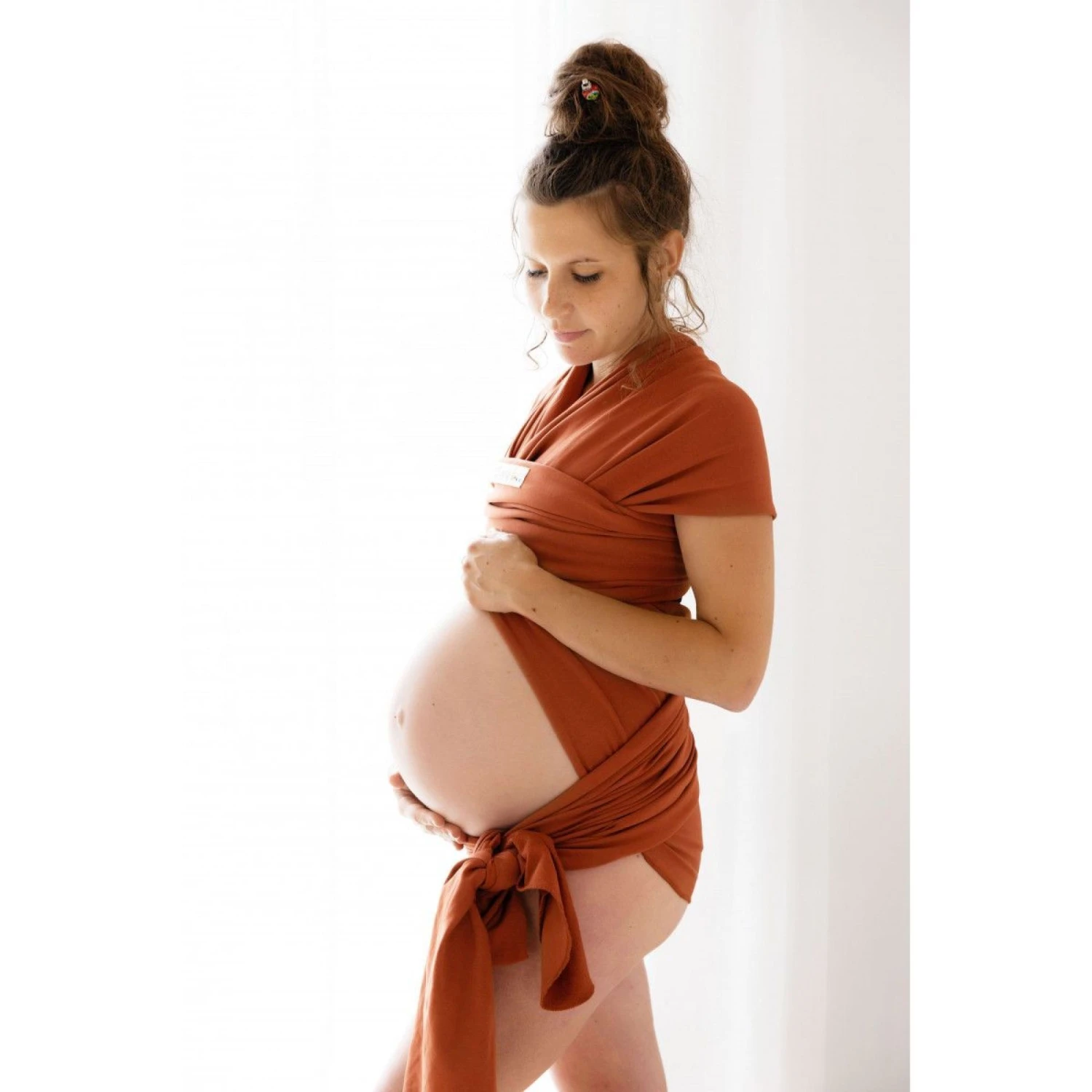 Écharpe De Portage La Basic Fauve Coton Bio 4 Écharpe De Portage La Basic Fauve Coton Bio – Image 2