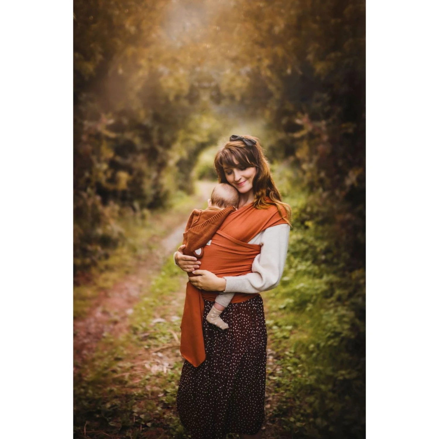 Écharpe De Portage La Basic Fauve Coton Bio 6 Écharpe De Portage La Basic Fauve Coton Bio – Image 4