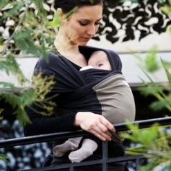 Écharpe De Portage L'originale Anthracite Poche Olive -Magasin De Périphériques Pour Enfants echarpe loriginale jpmbb anthracite poche olive love radius OH