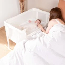 Childhome Lit Cododo Evolux Hêtre Blanc -Magasin De Périphériques Pour Enfants evolux cododo hetre blanc 50x90 childhome OG