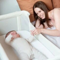 Childhome Lit Cododo Evolux Hêtre Blanc -Magasin De Périphériques Pour Enfants evolux cododo hetre blanc 50x90 childhome OI