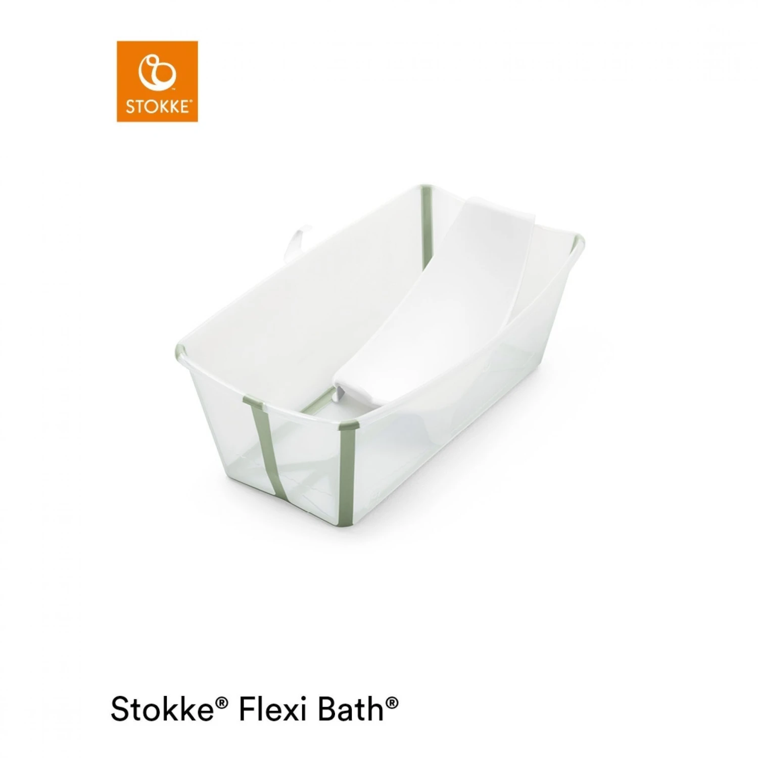 Stokke Baignoire Flexi Bath Verte + Transat De Bain 4 Stokke Baignoire Flexi Bath Verte + Transat De Bain – Image 2