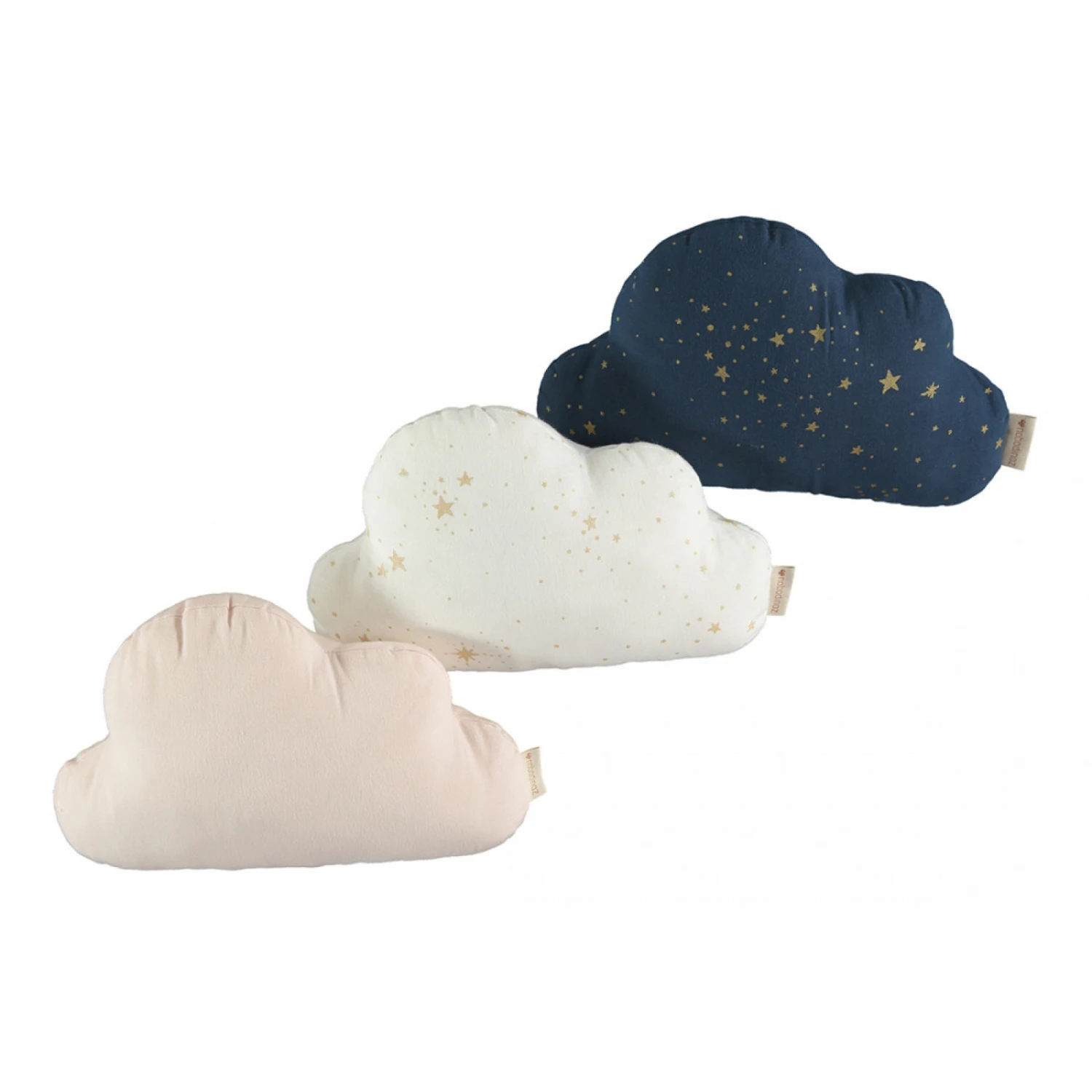 Coussin Nuage Coton Bio Gold Stella Night Blue 4 Coussin Nuage Coton Bio Gold Stella Night Blue – Image 2