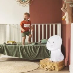 Veilleuse Hakuna Rechargeable Lion - Blanc -Magasin De Périphériques Pour Enfants hakuna ambiance blanc atelier pierre OC