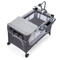 Kinderkraft Lit Parapluie Leody Avec Accessoires - Pink -Magasin De Périphériques Pour Enfants kinderkraft folding bed leody pink with accessories kinderkraft OG