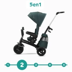 Kinderkraft Tricycle Easytwist Midnight Green -Magasin De Périphériques Pour Enfants kinderkraft rowerek trojkoowy easytwist midnight green kinderkraft OE