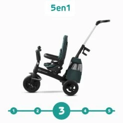 Kinderkraft Tricycle Easytwist Midnight Green -Magasin De Périphériques Pour Enfants kinderkraft rowerek trojkoowy easytwist midnight green kinderkraft OF