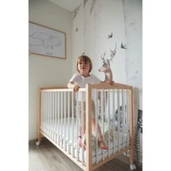 Lit En Bois 60x120 Cm Arthur Anthracite -Magasin De Périphériques Pour Enfants lit arthur 60x120 avec roulettes sans barreaux amovilbles combelle OH